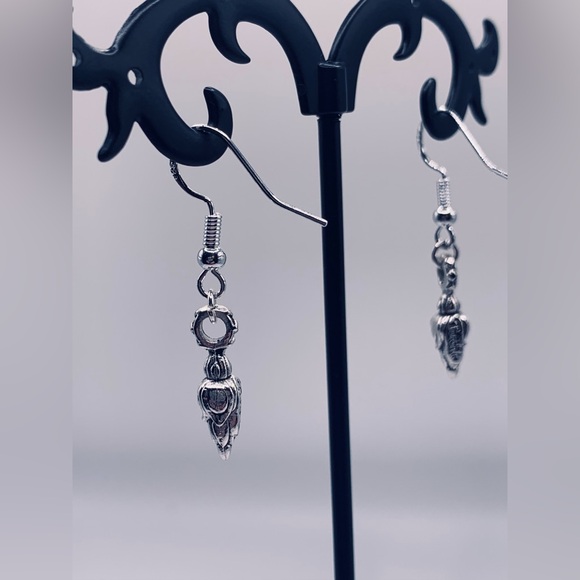 Turchin Lotus Blossom Sterling/Silver Plated French Wire Earrings - Picture 3 of 14